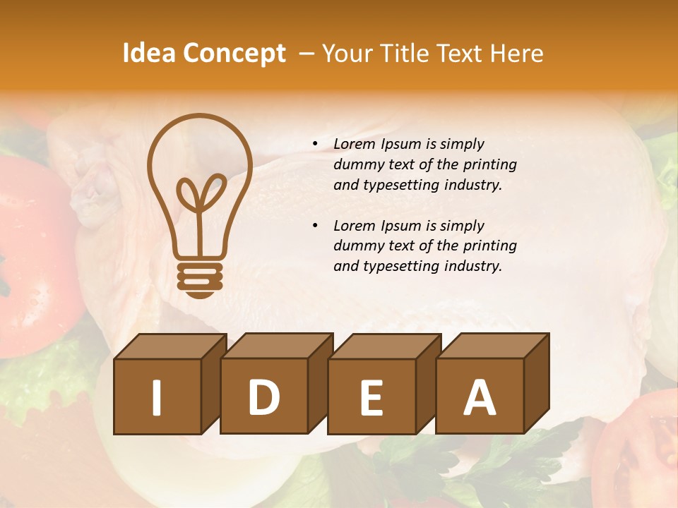 Uncooked Vegetable Protein PowerPoint Template