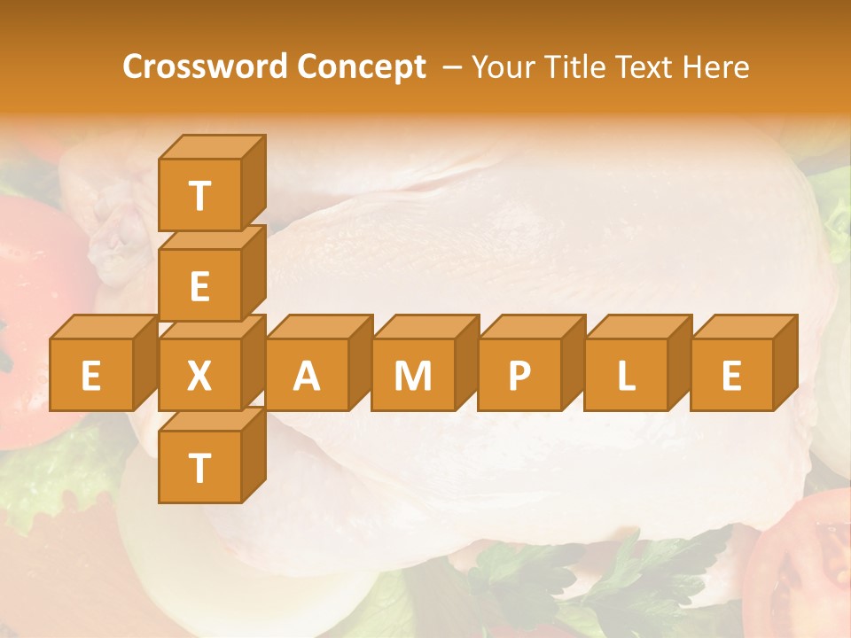 Uncooked Vegetable Protein PowerPoint Template