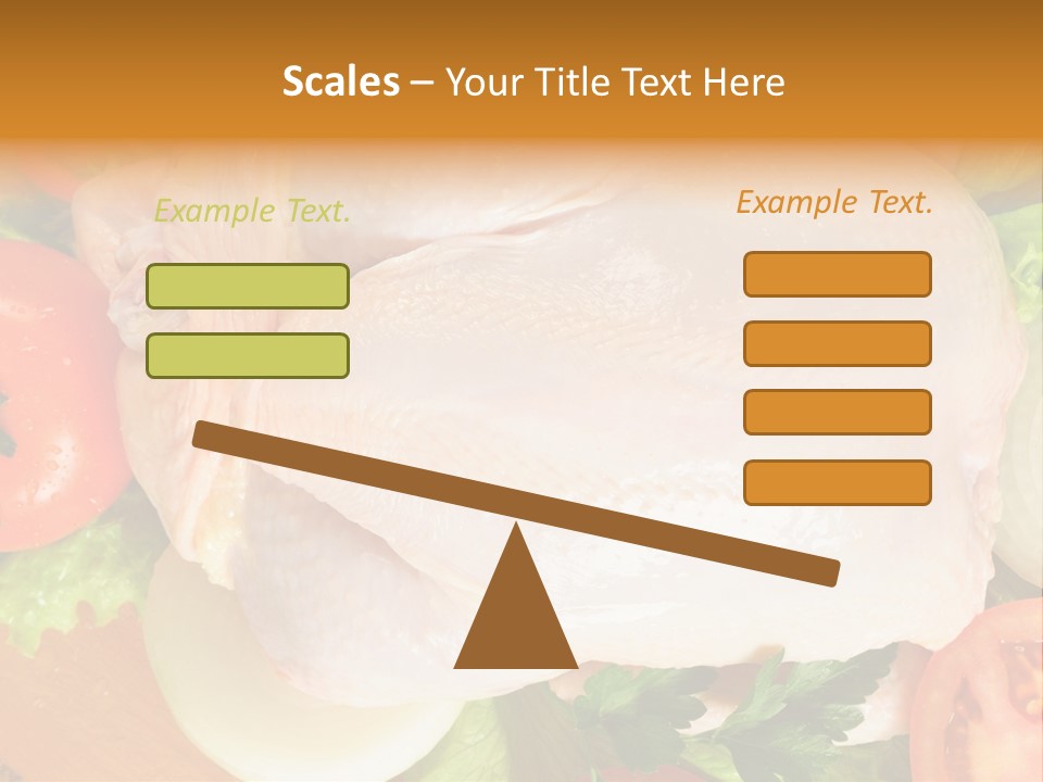Uncooked Vegetable Protein PowerPoint Template