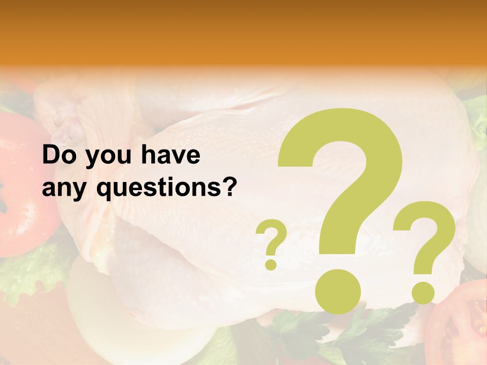 Uncooked Vegetable Protein PowerPoint Template