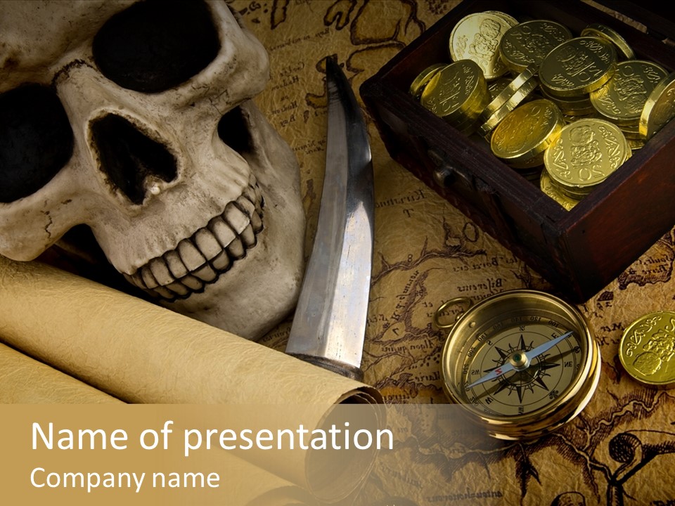 Pirate Theme Party Decorations PowerPoint Template