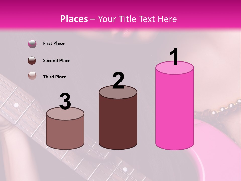 Female Music Electric PowerPoint Template