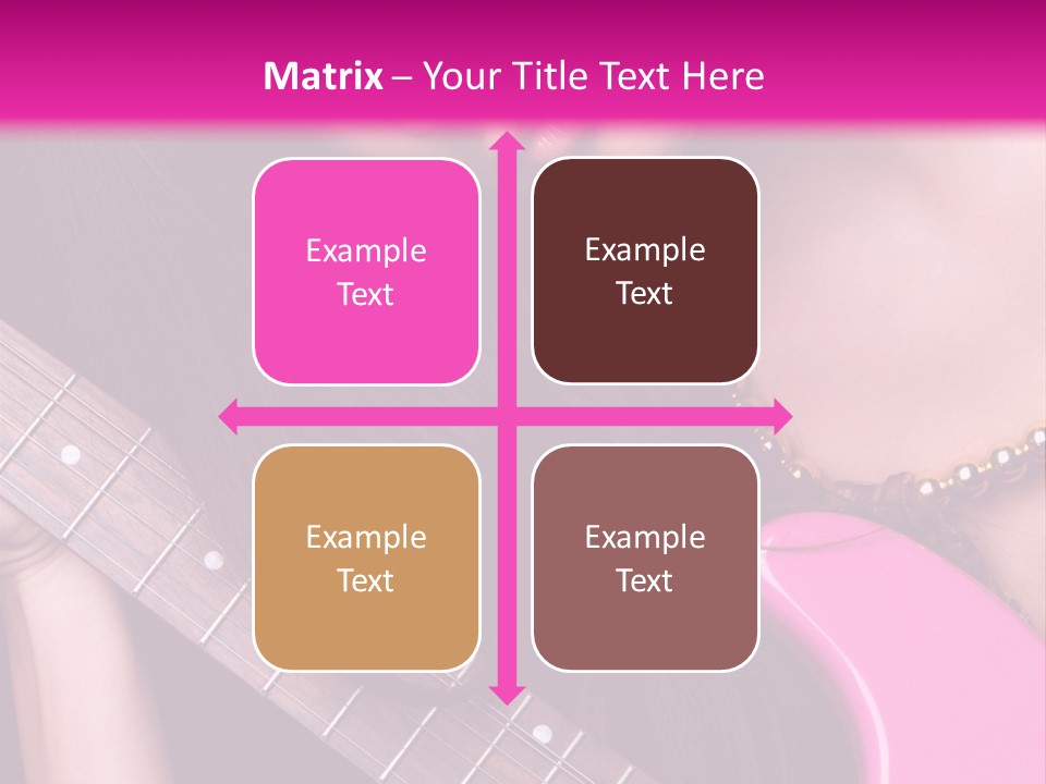 Female Music Electric PowerPoint Template