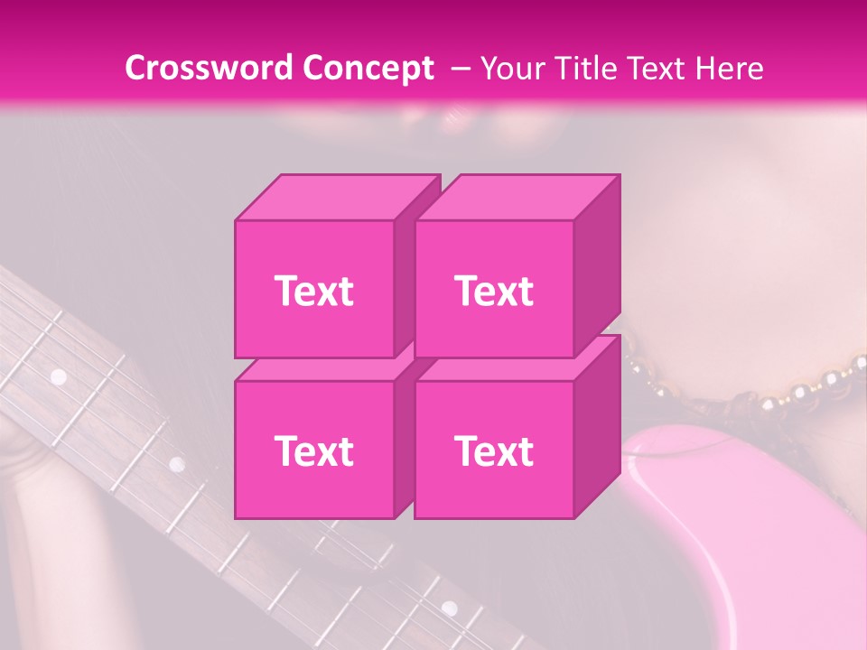 Female Music Electric PowerPoint Template