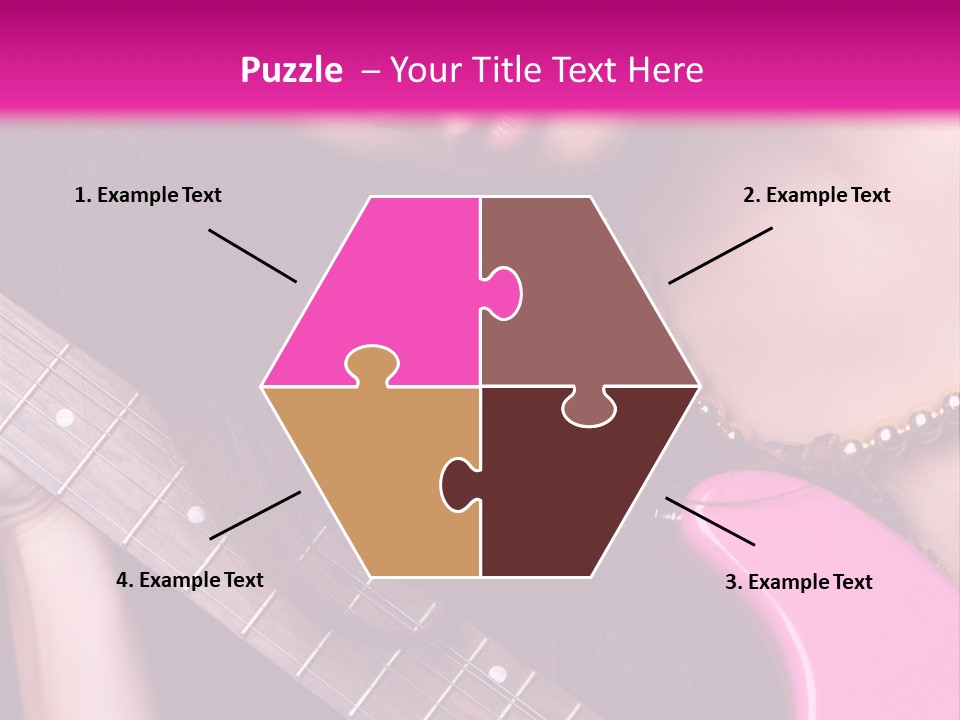 Female Music Electric PowerPoint Template