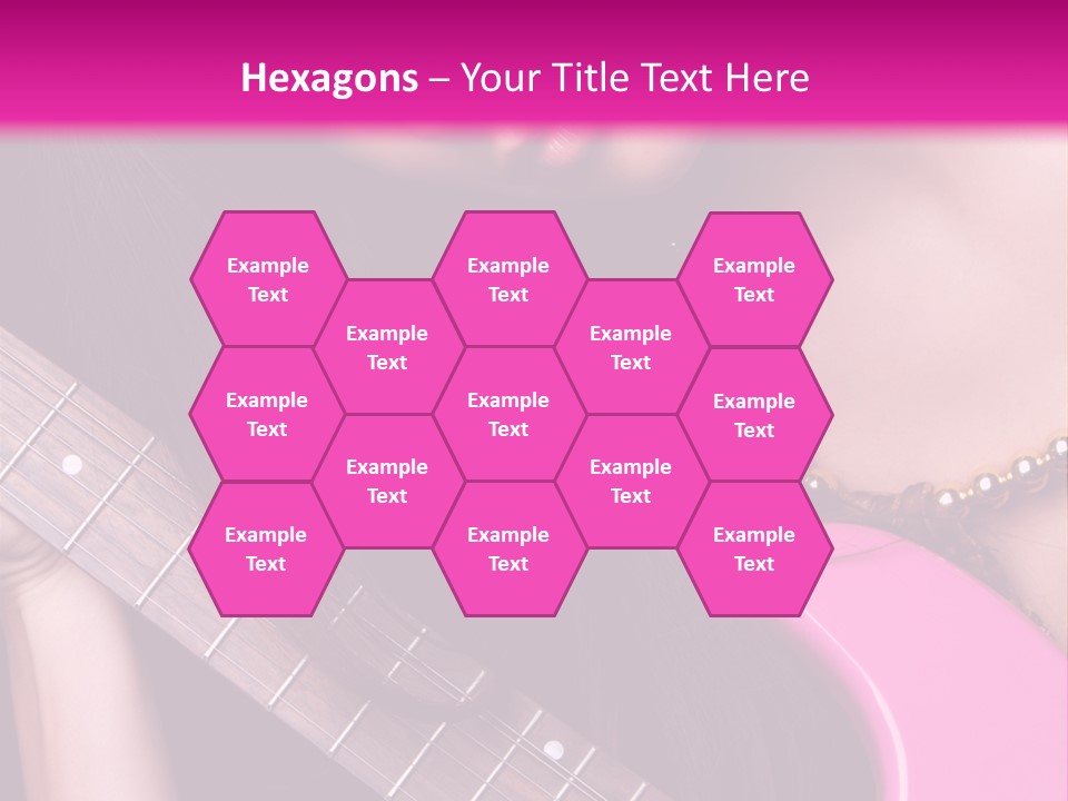 Female Music Electric PowerPoint Template