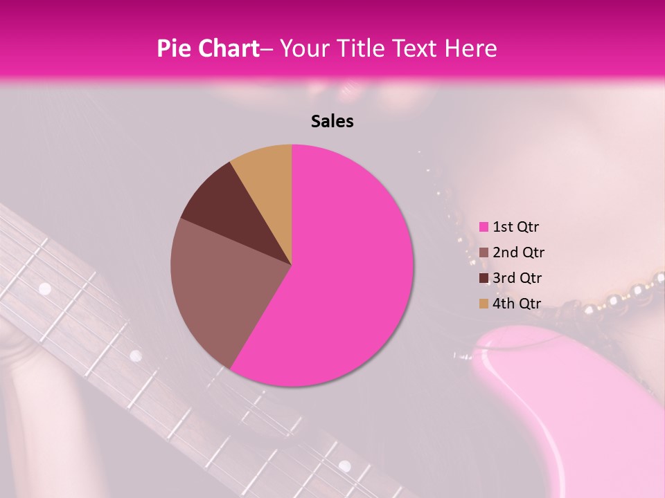 Female Music Electric PowerPoint Template