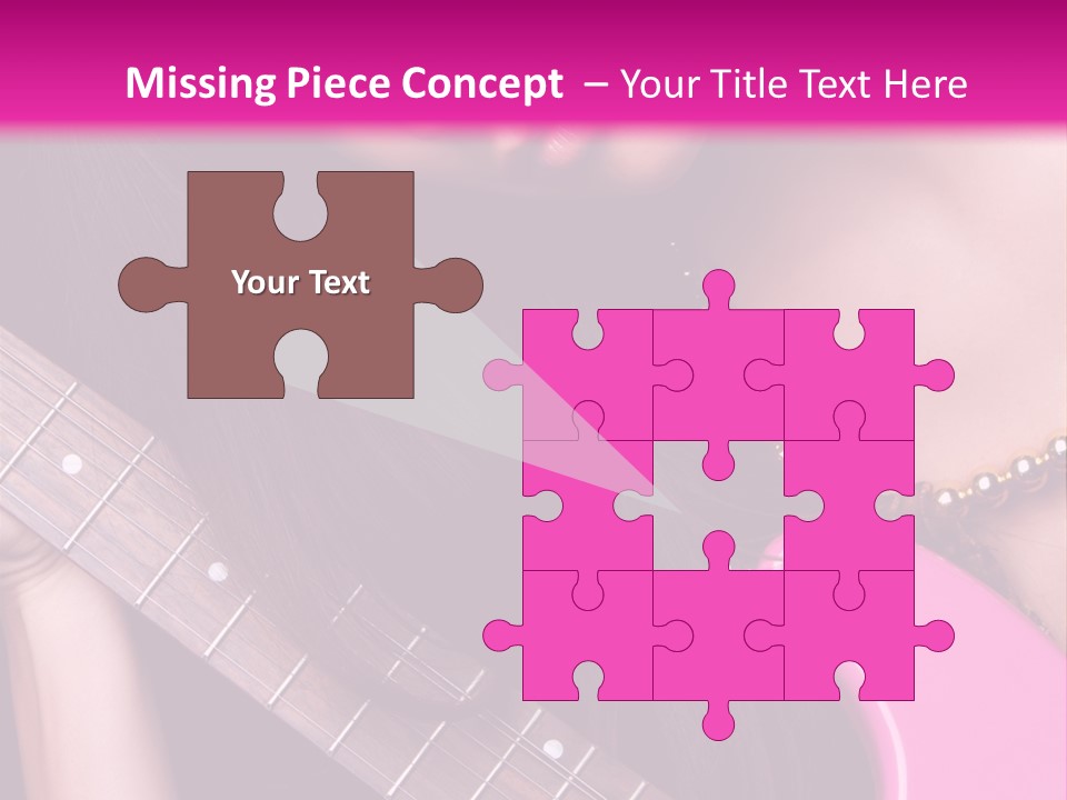 Female Music Electric PowerPoint Template