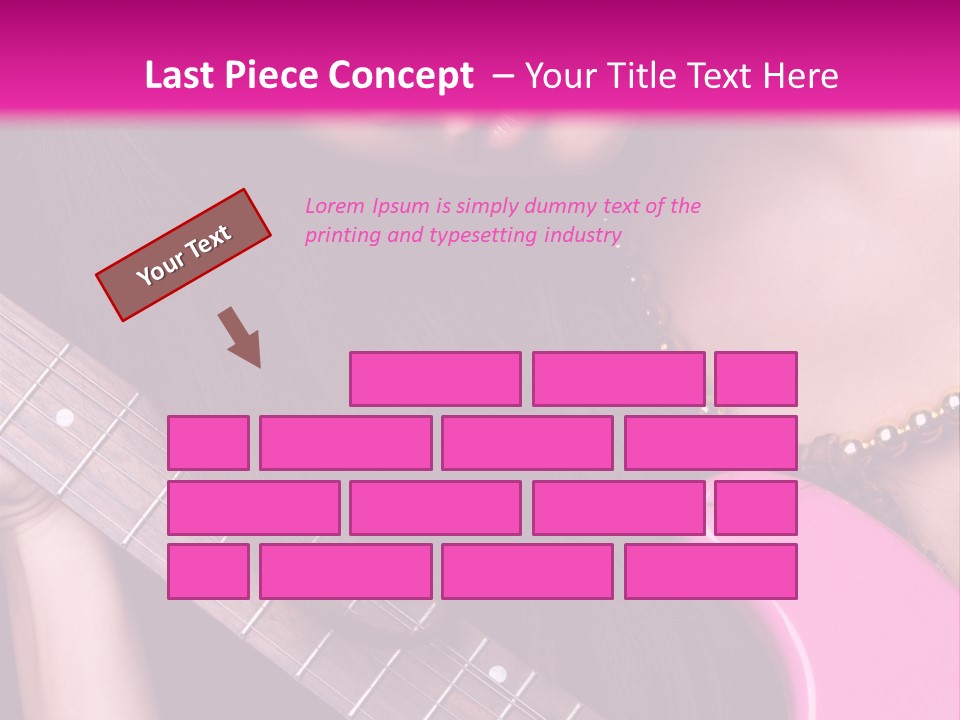Female Music Electric PowerPoint Template