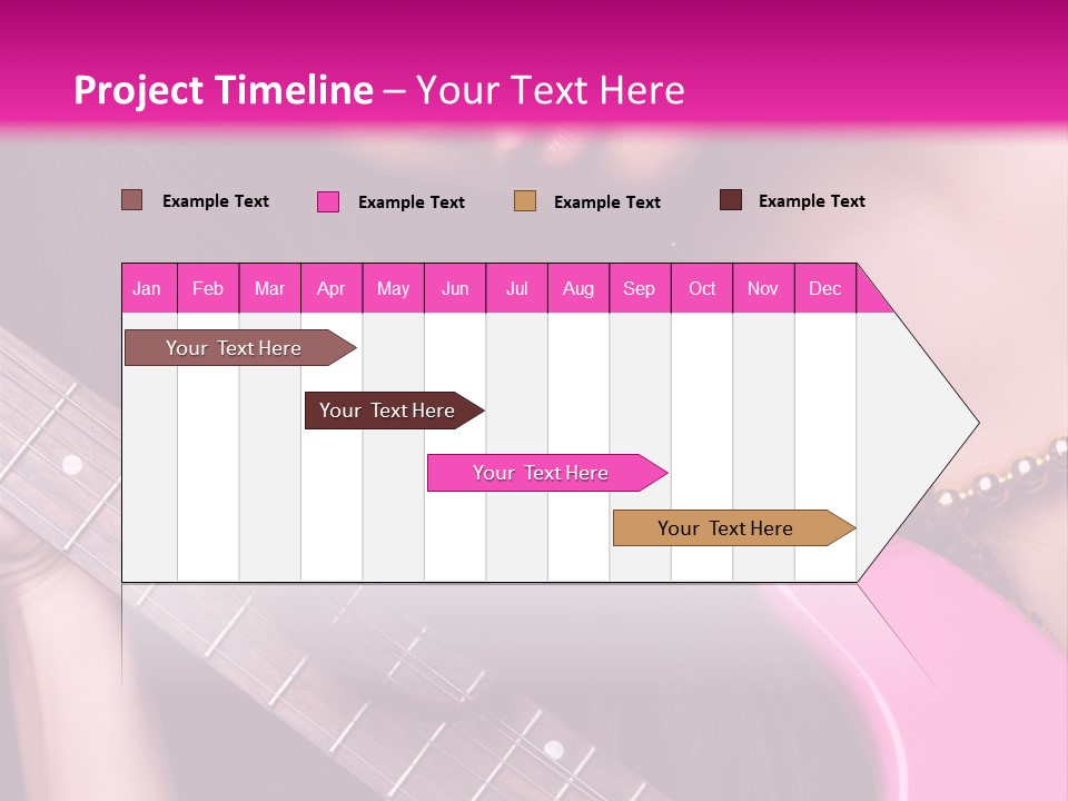 Female Music Electric PowerPoint Template