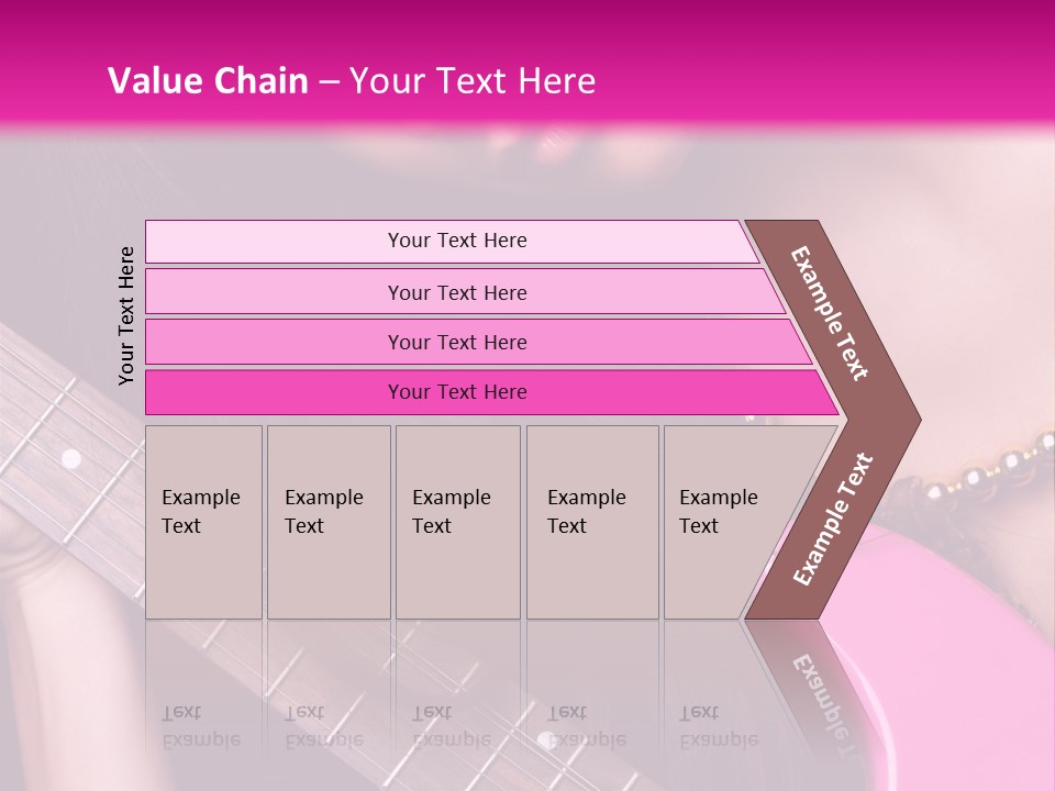 Female Music Electric PowerPoint Template