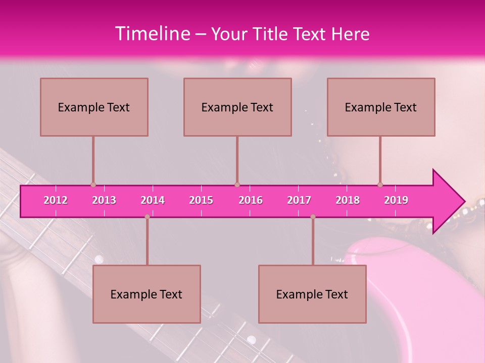 Female Music Electric PowerPoint Template