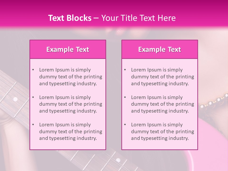 Female Music Electric PowerPoint Template