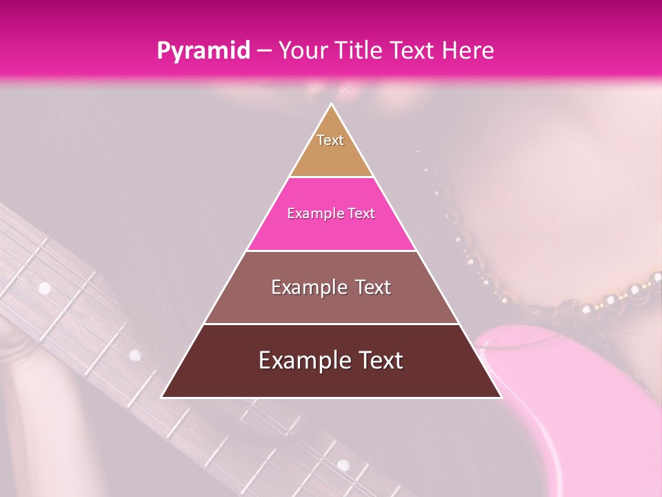 Female Music Electric PowerPoint Template