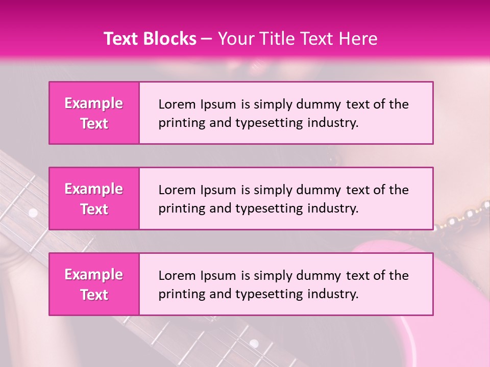 Female Music Electric PowerPoint Template