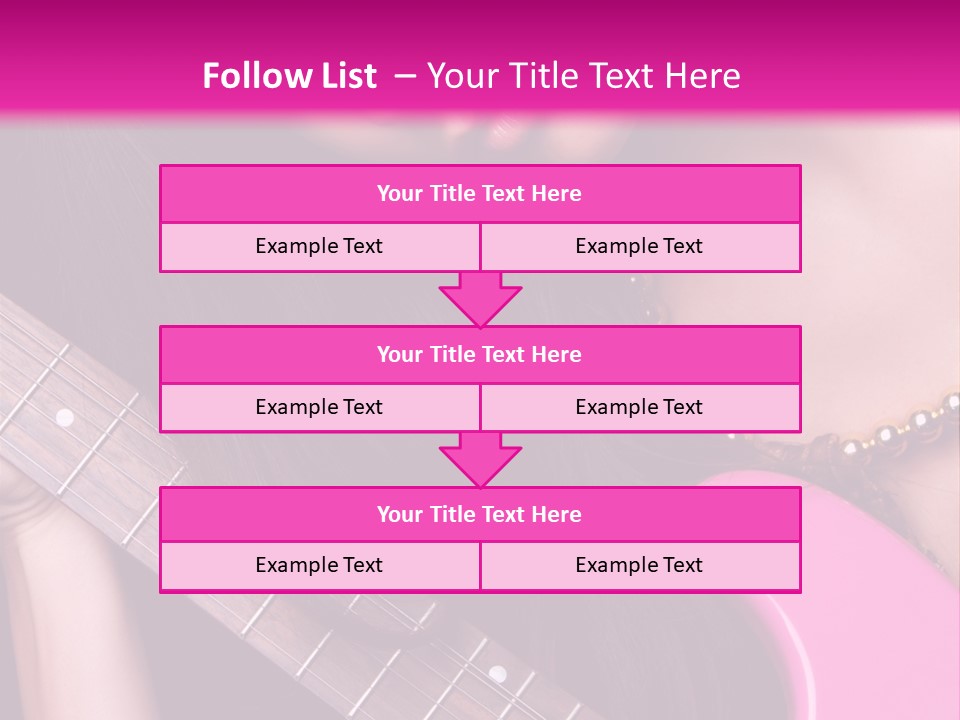 Female Music Electric PowerPoint Template