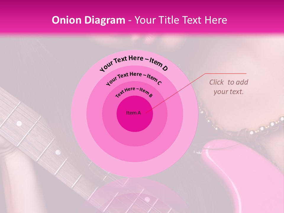 Female Music Electric PowerPoint Template