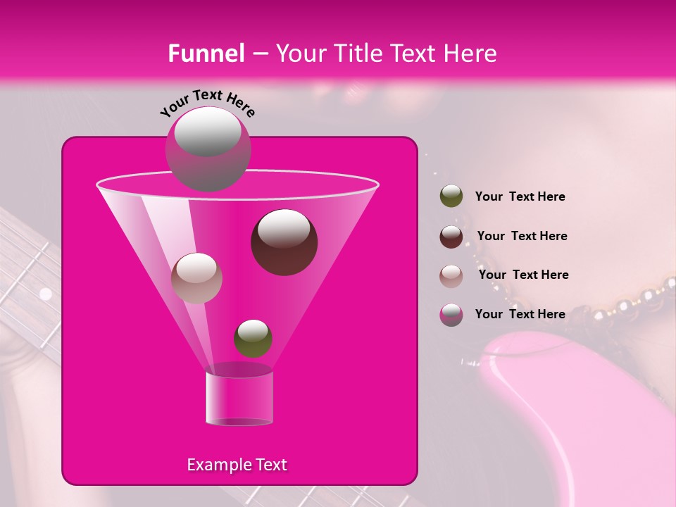 Female Music Electric PowerPoint Template