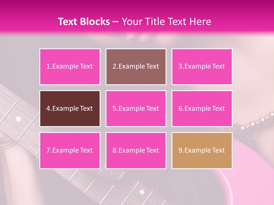 Female Music Electric PowerPoint Template