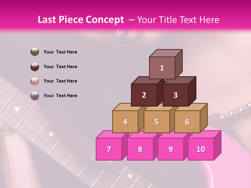 Female Music Electric PowerPoint Template