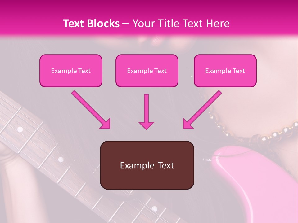 Female Music Electric PowerPoint Template