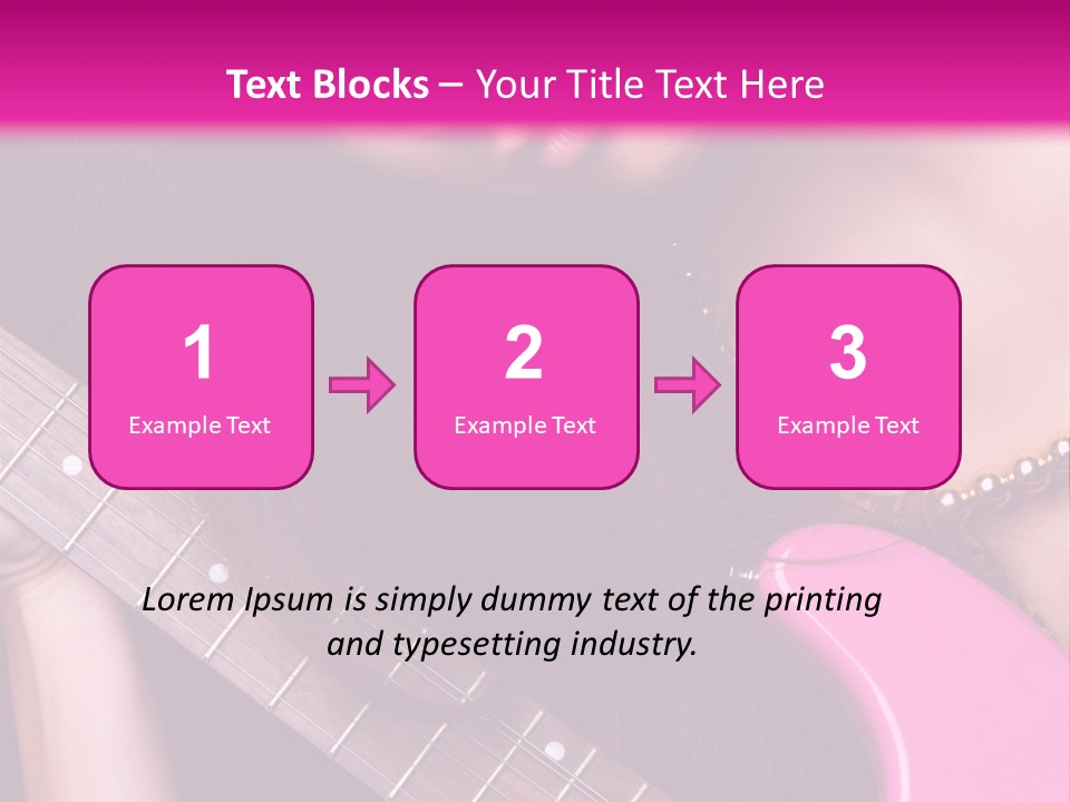 Female Music Electric PowerPoint Template