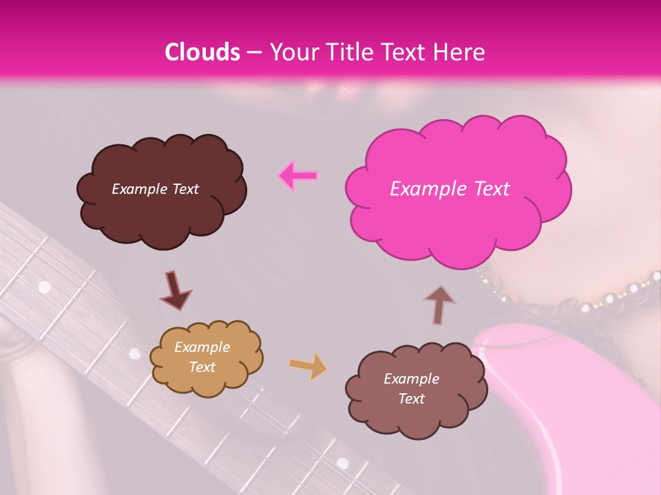 Female Music Electric PowerPoint Template