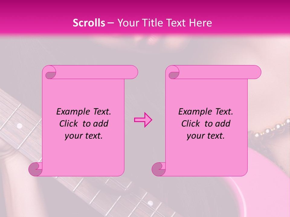 Female Music Electric PowerPoint Template