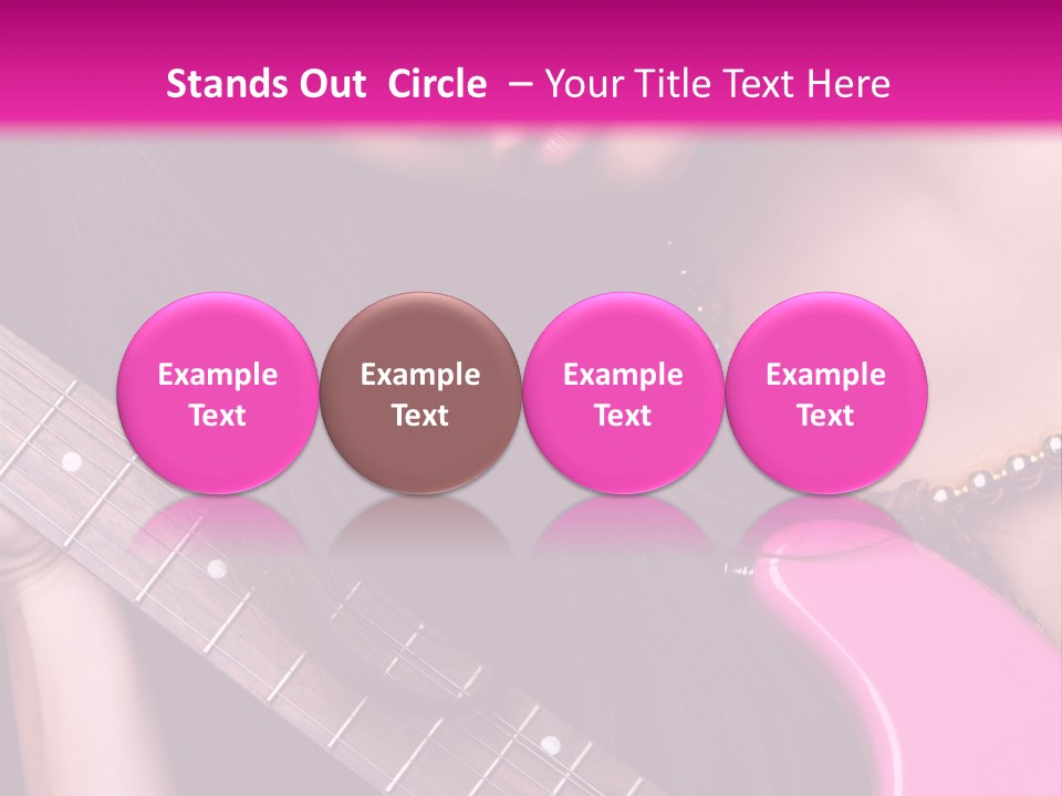 Female Music Electric PowerPoint Template