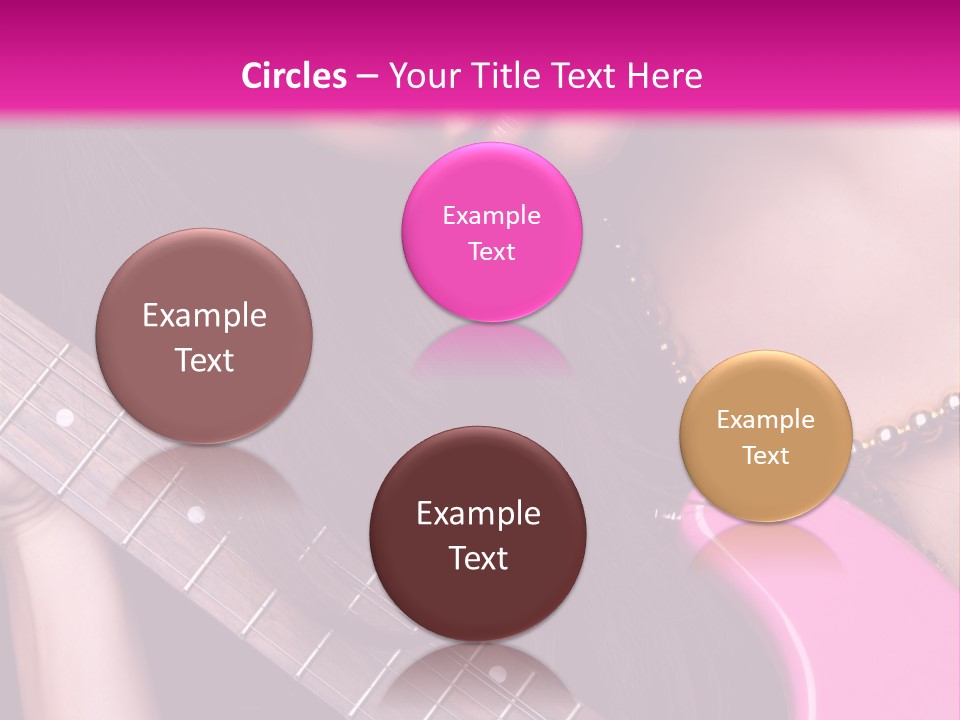 Female Music Electric PowerPoint Template