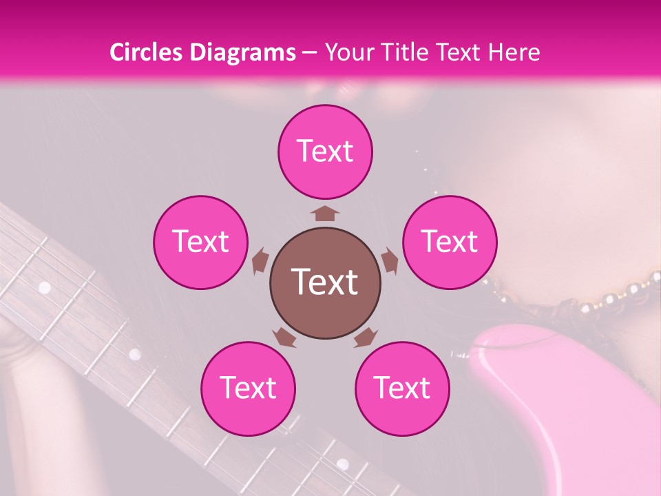 Female Music Electric PowerPoint Template