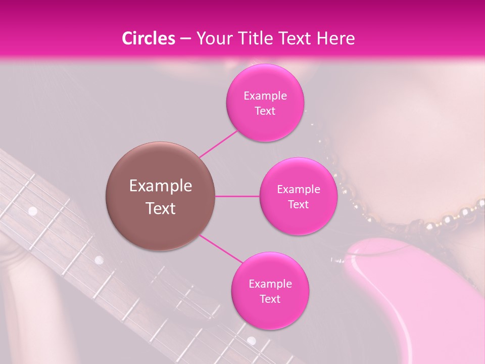 Female Music Electric PowerPoint Template