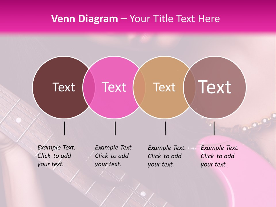 Female Music Electric PowerPoint Template