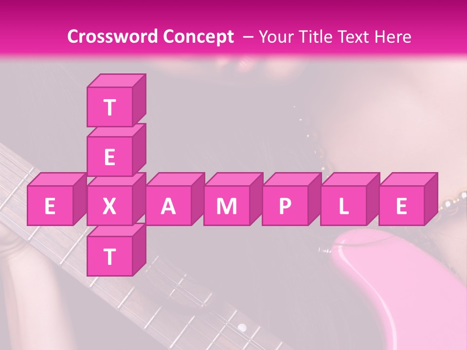 Female Music Electric PowerPoint Template