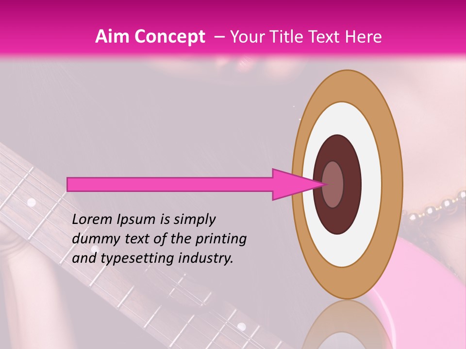 Female Music Electric PowerPoint Template