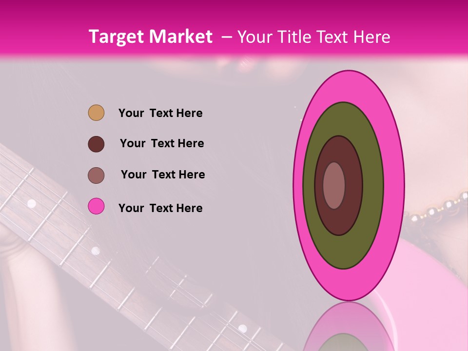 Female Music Electric PowerPoint Template