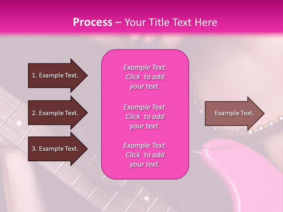 Female Music Electric PowerPoint Template