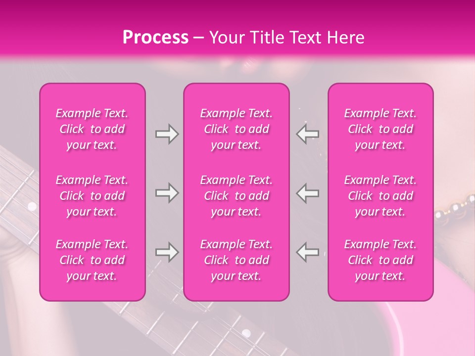 Female Music Electric PowerPoint Template