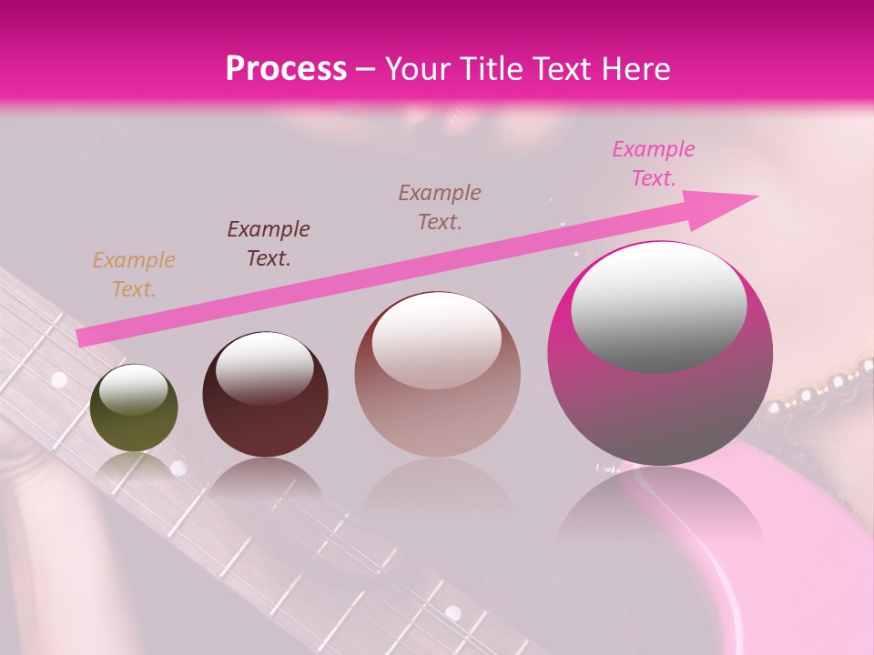 Female Music Electric PowerPoint Template