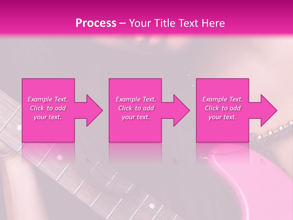 Female Music Electric PowerPoint Template