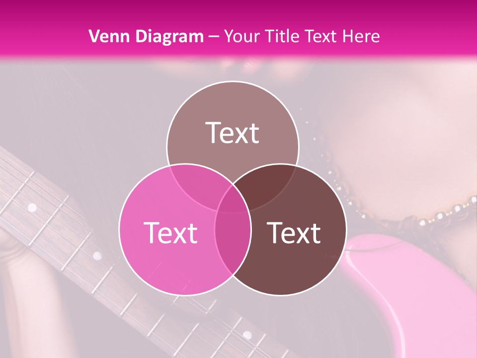 Female Music Electric PowerPoint Template