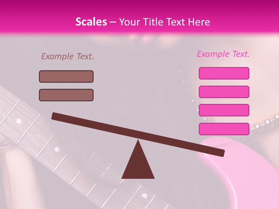 Female Music Electric PowerPoint Template