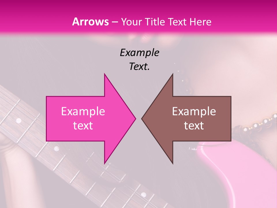 Female Music Electric PowerPoint Template