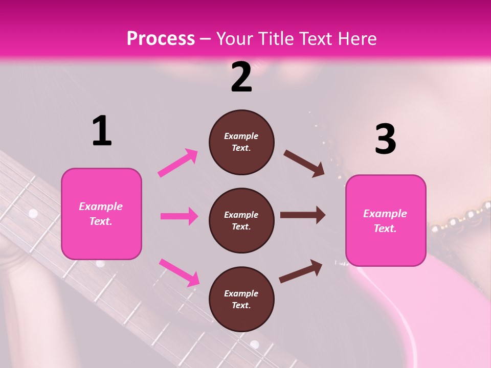 Female Music Electric PowerPoint Template