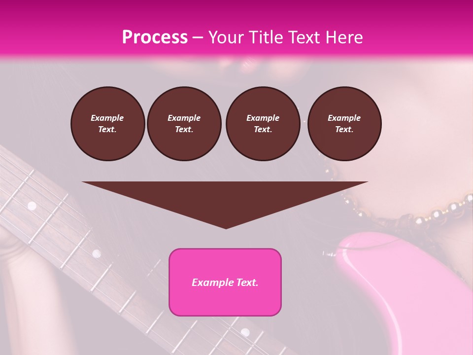 Female Music Electric PowerPoint Template