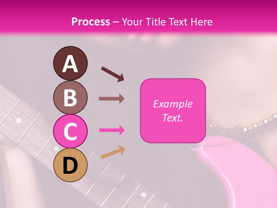 Female Music Electric PowerPoint Template