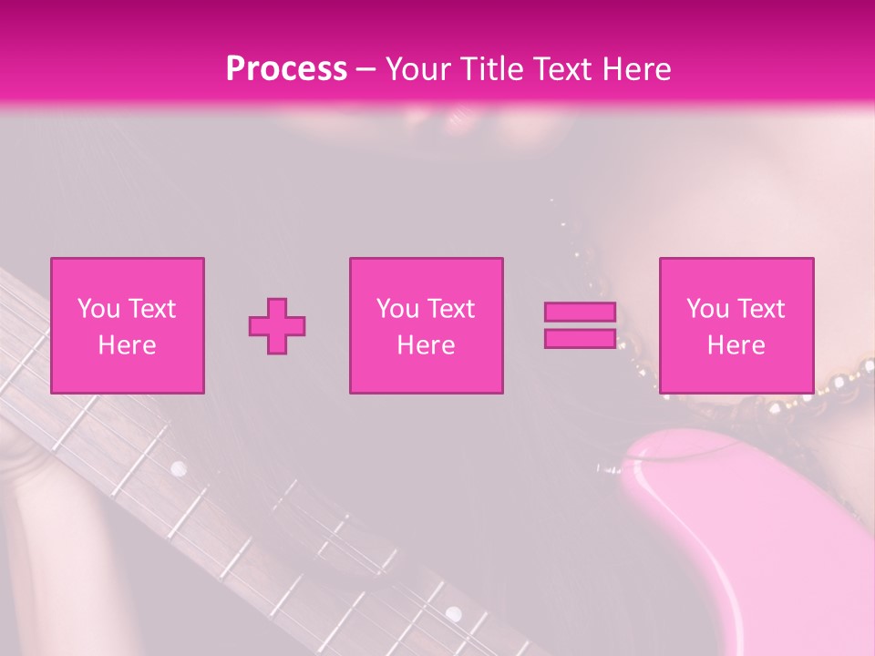 Female Music Electric PowerPoint Template