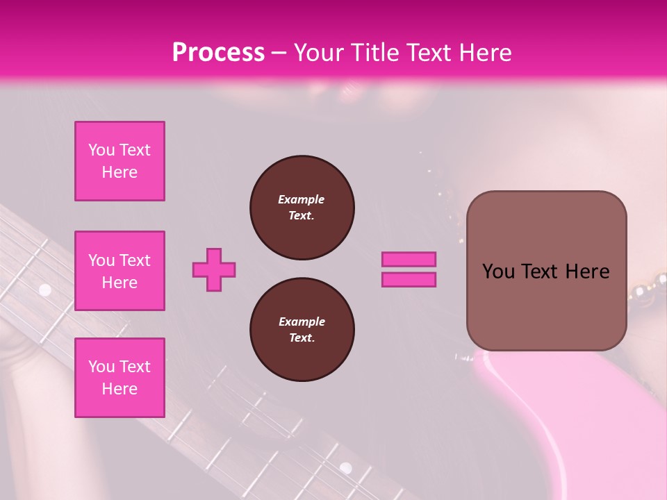 Female Music Electric PowerPoint Template