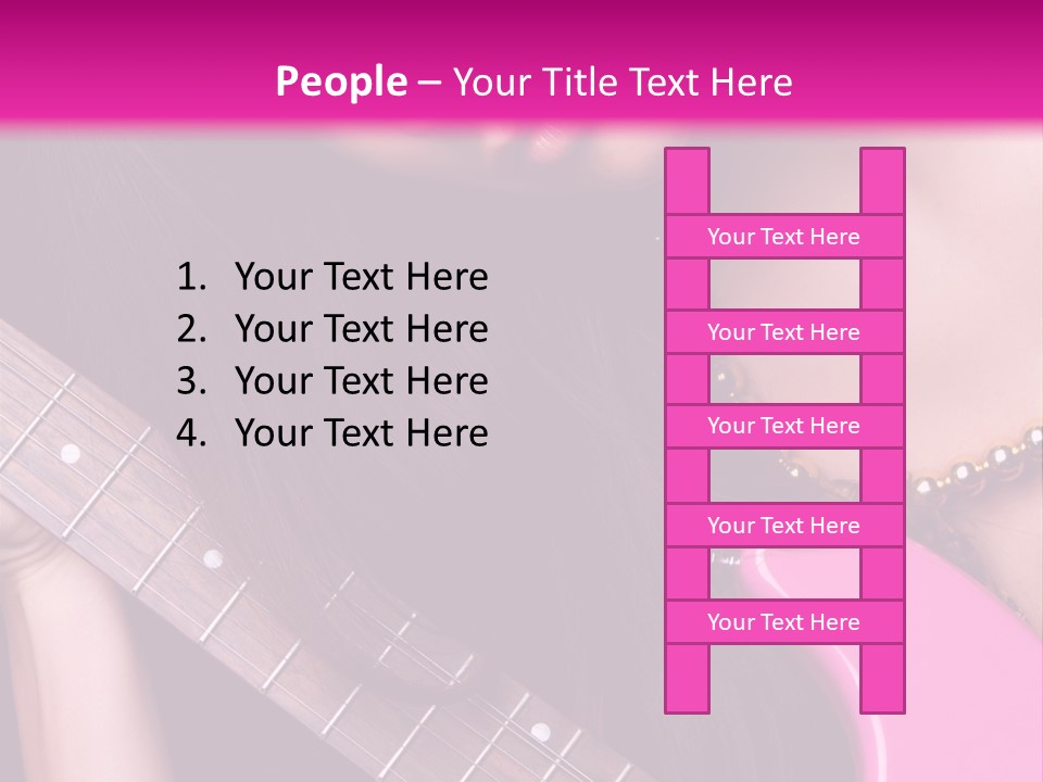 Female Music Electric PowerPoint Template