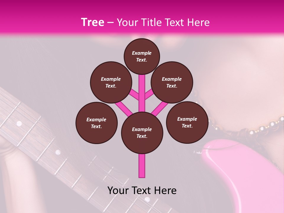 Female Music Electric PowerPoint Template